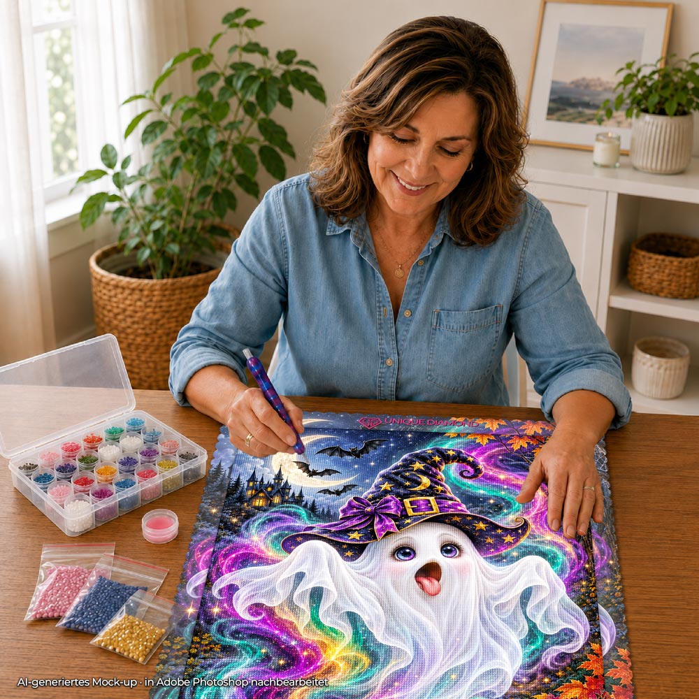 5D Diamond Painting – Geisterzauber unter Sternen