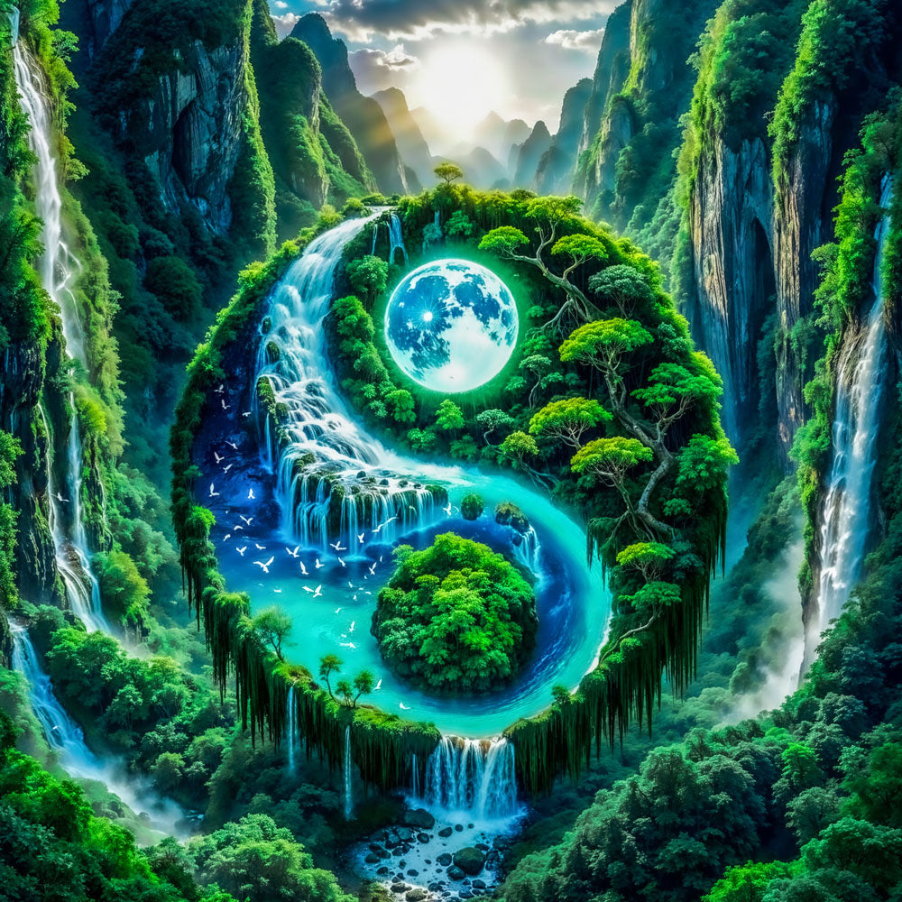 5D Diamond Painting – Gleichgewicht der Elemente Unique-Diamond