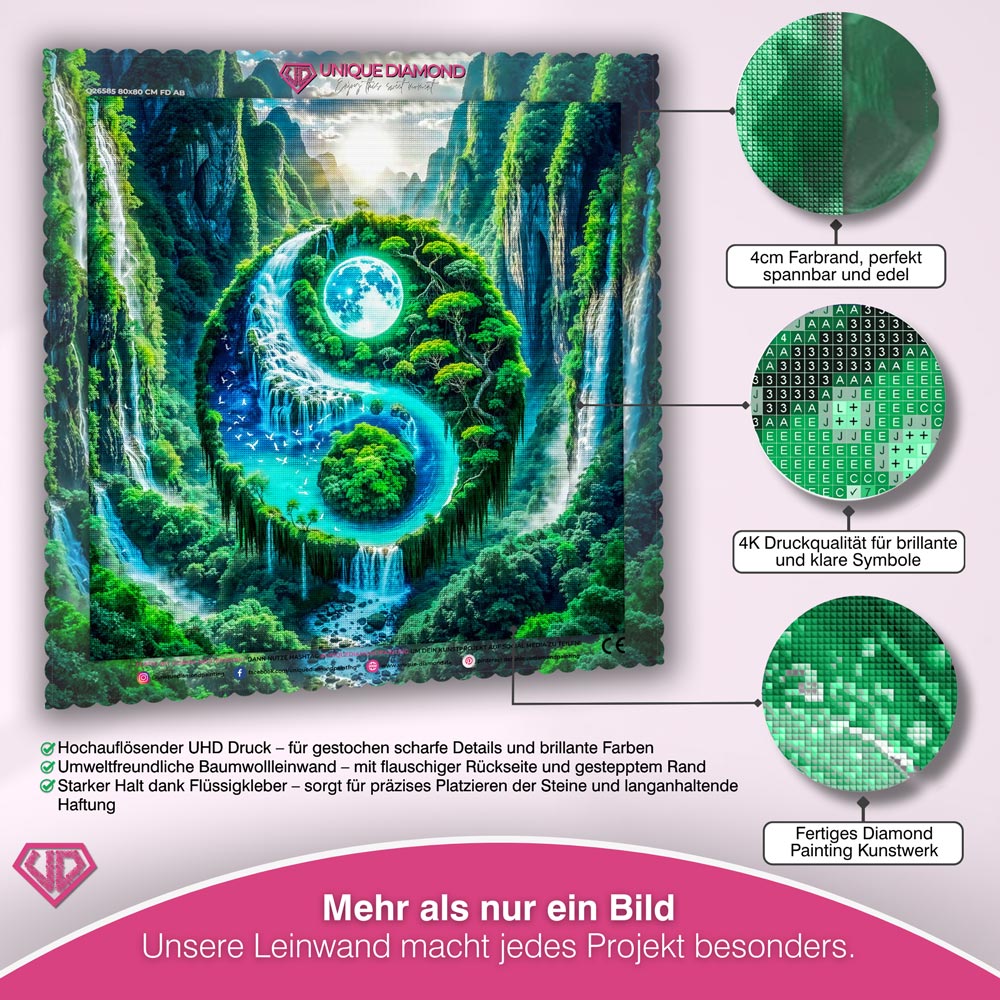 5D Diamond Painting – Gleichgewicht der Elemente Unique-Diamond