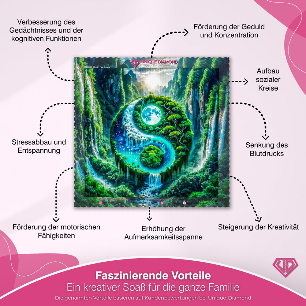 5D Diamond Painting – Gleichgewicht der Elemente Unique-Diamond