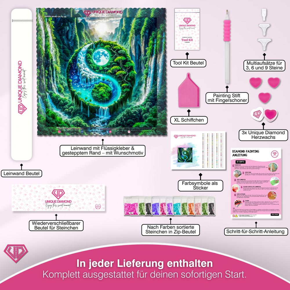 5D Diamond Painting – Gleichgewicht der Elemente Unique-Diamond