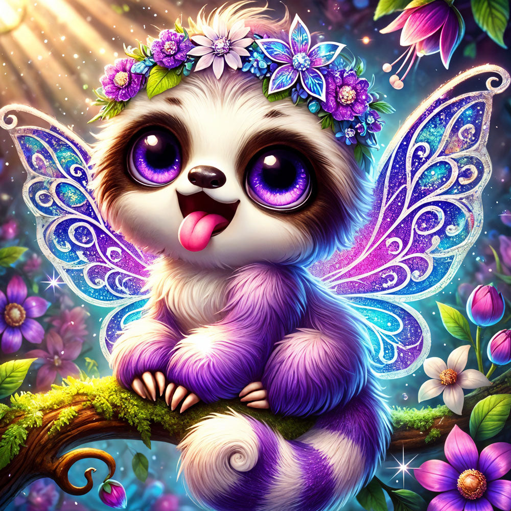5D Diamond Painting – Glitzerfee Luma, Unique-Diamond