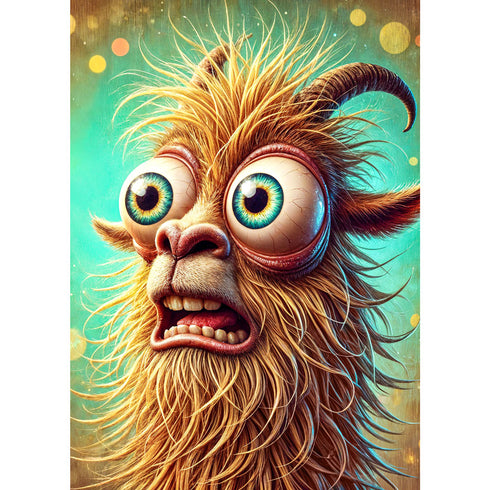5D Diamond Painting – Glubschi, der verwirrte Waldgeist, Unique-Diamond