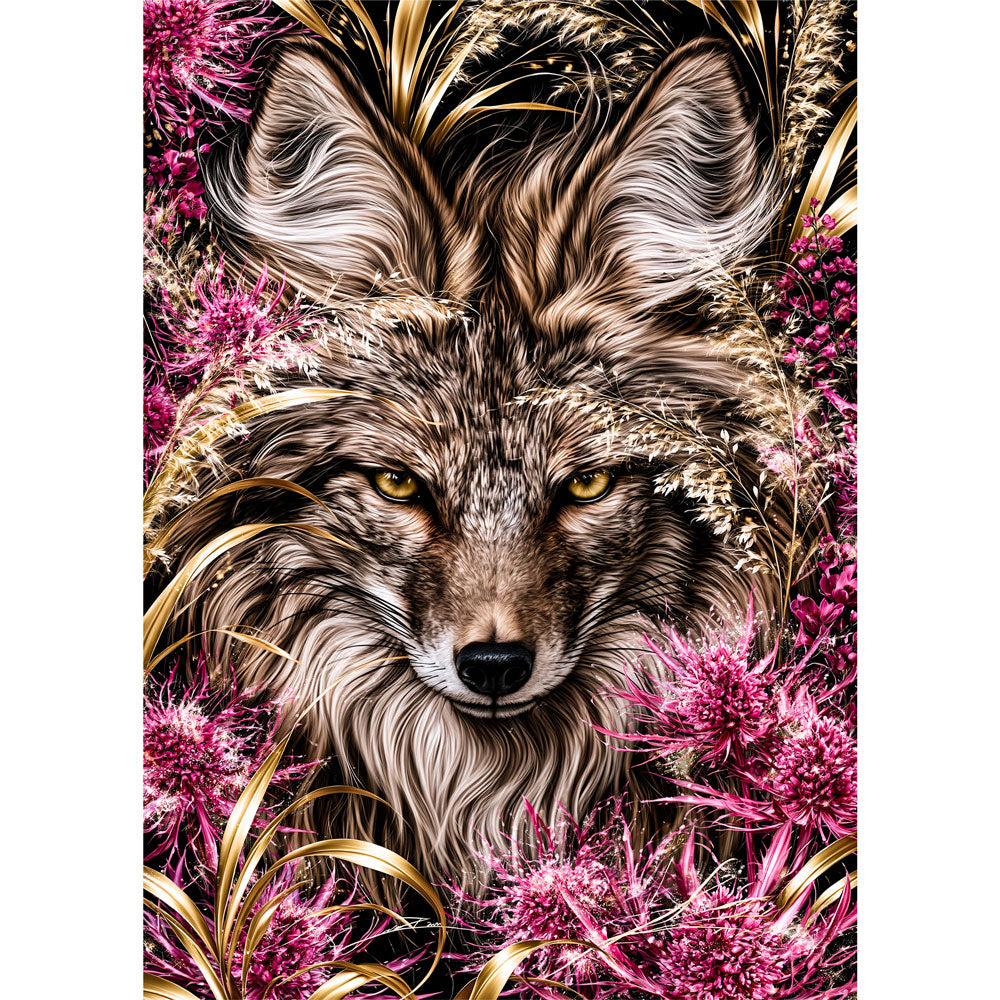 5D Diamond Painting – Goldblick des Wildfuchses | Unique Diamond