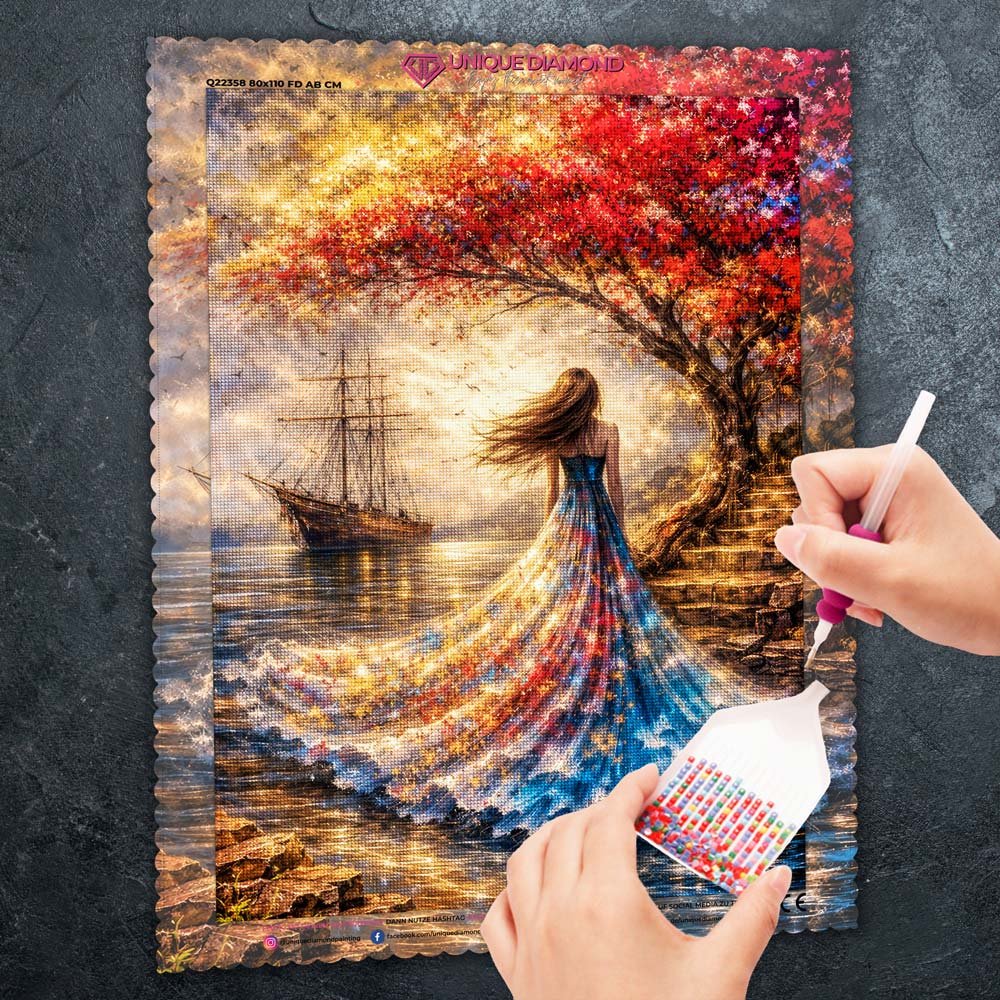 5D Diamond Painting – Golden Autumn Dream