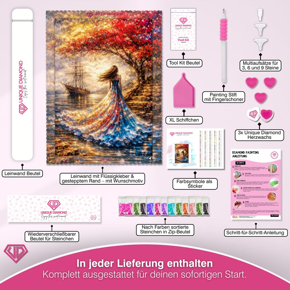 5D Diamond Painting – Golden Autumn Dream