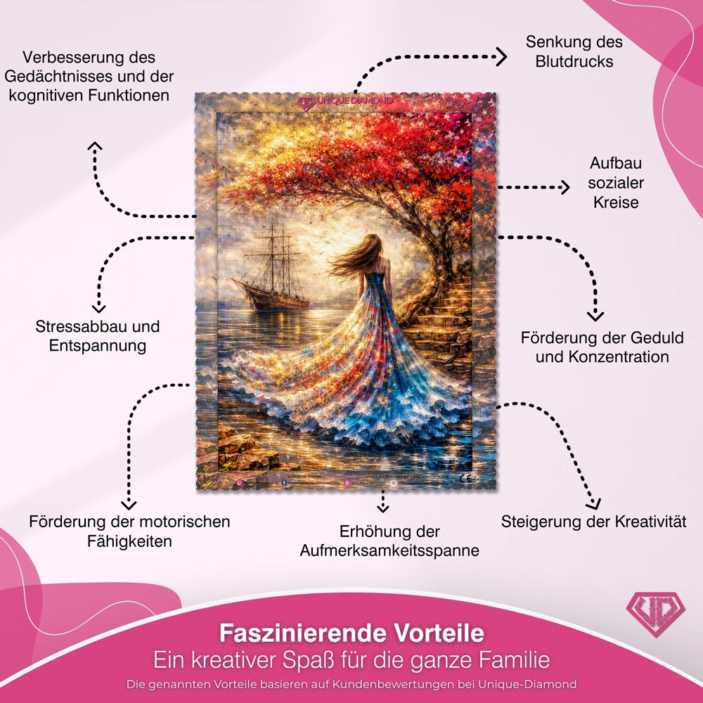 5D Diamond Painting – Golden Autumn Dream