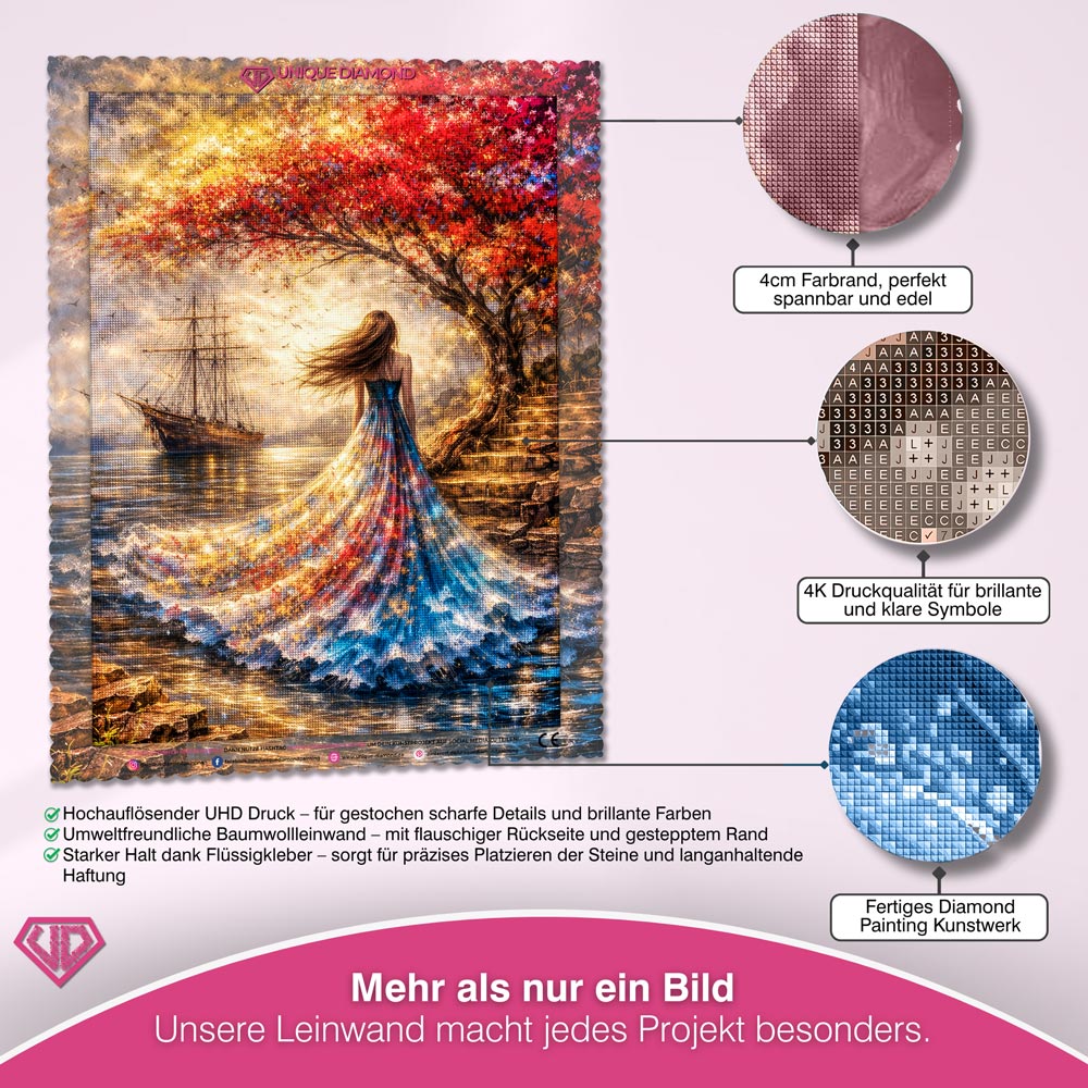 5D Diamond Painting – Golden Autumn Dream