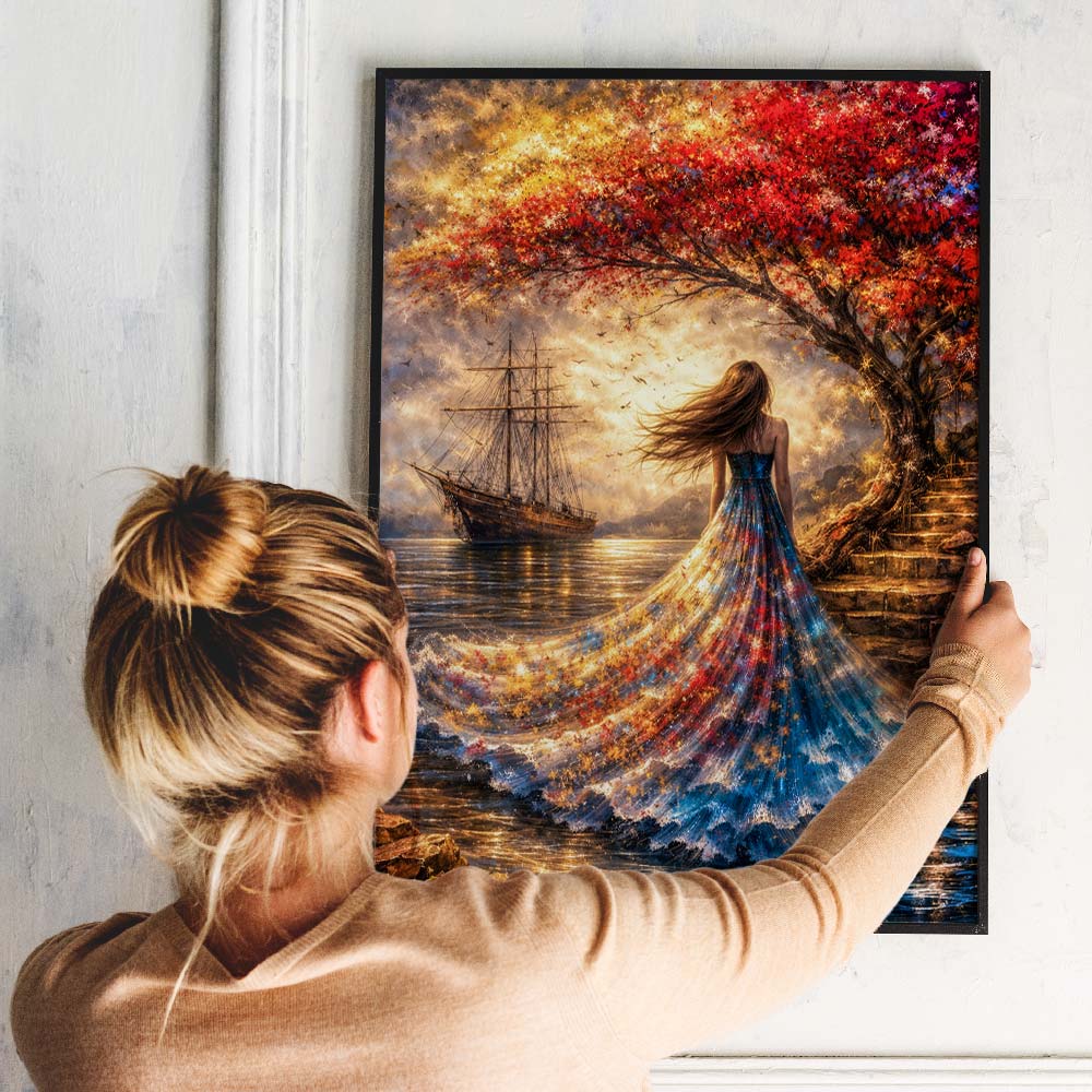 5D Diamond Painting – Golden Autumn Dream