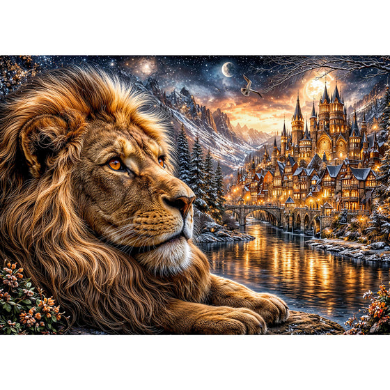 5D Diamond Painting – Golden Dominion, Unique-Diamond