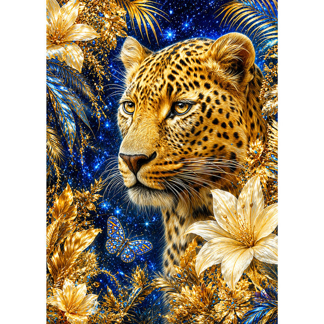 5D Diamond Painting – Goldene Konstellation der Wildnis | Unique Diamond