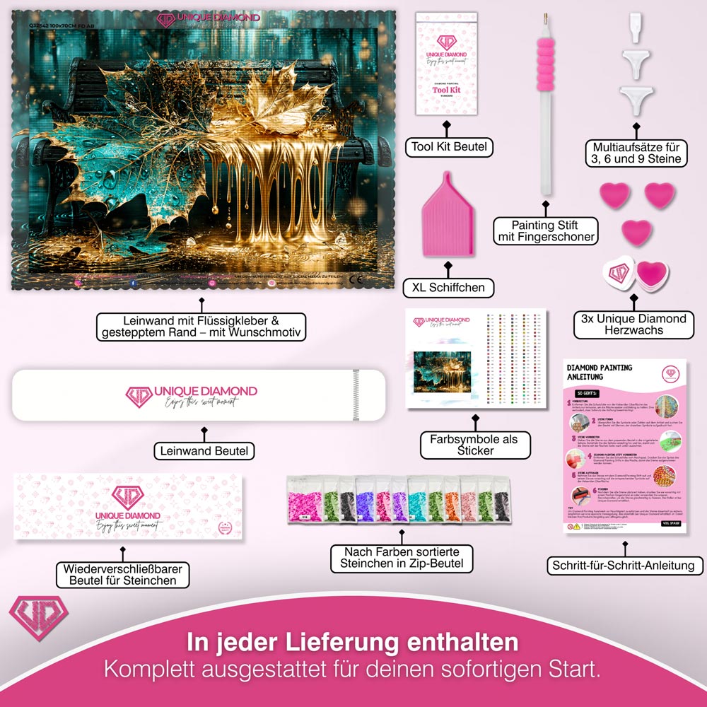 5D Diamond Painting – Goldener Herbstzauber