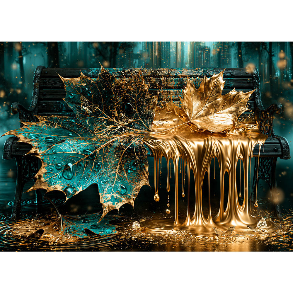 5D Diamond Painting – Goldener Herbstzauber | Unique Diamond
