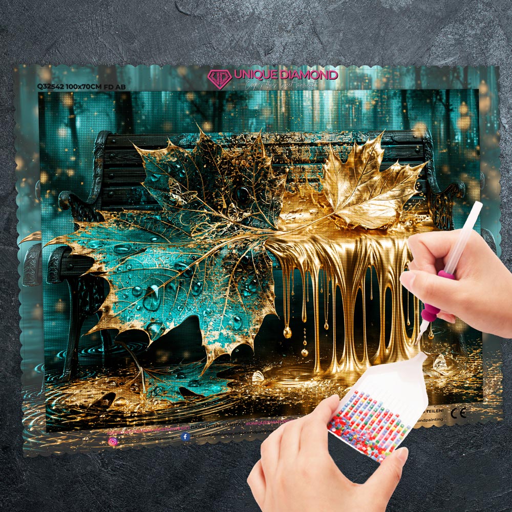 5D Diamond Painting – Goldener Herbstzauber