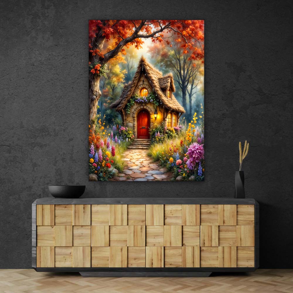 5D Diamond Painting – Herbstzauber am Elfenhaus