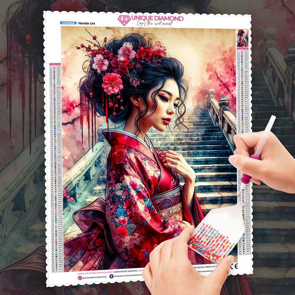 5D Diamond Painting – Himmlische Sakura Unique-Diamond