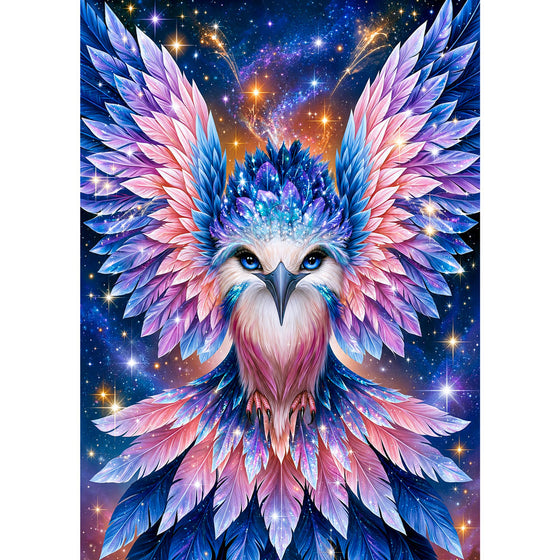 5D Diamond Painting – Himmlischer Federphönix | Unique Diamond
