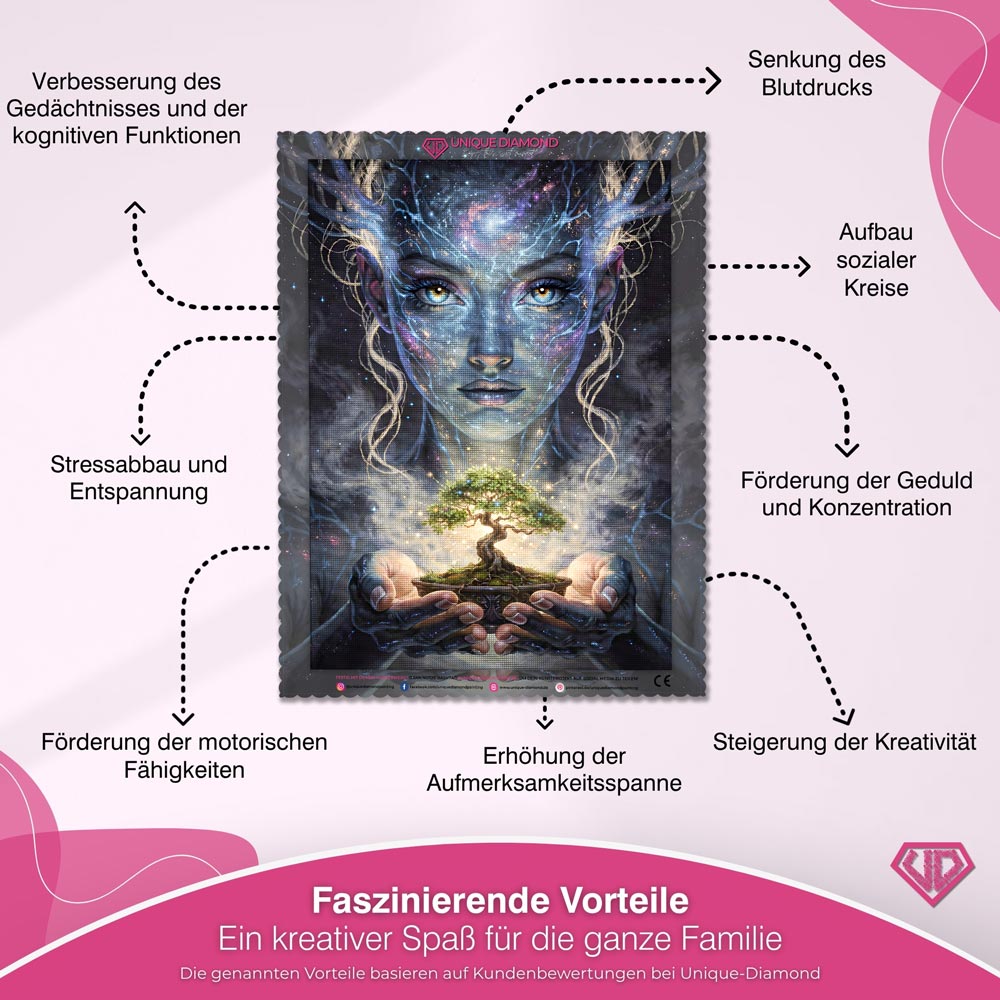 5D Diamond Painting – Hüterin des Lebensbaums