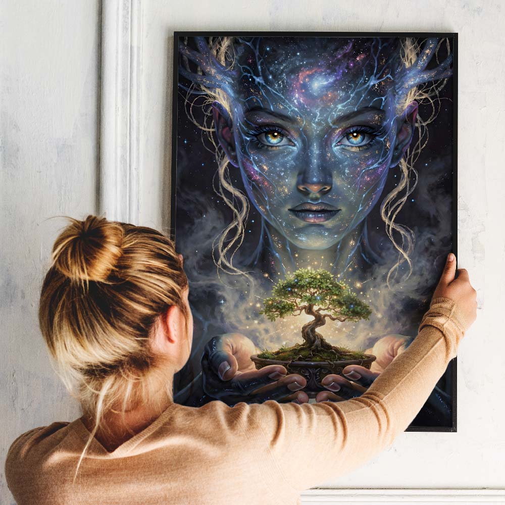 5D Diamond Painting – Hüterin des Lebensbaums