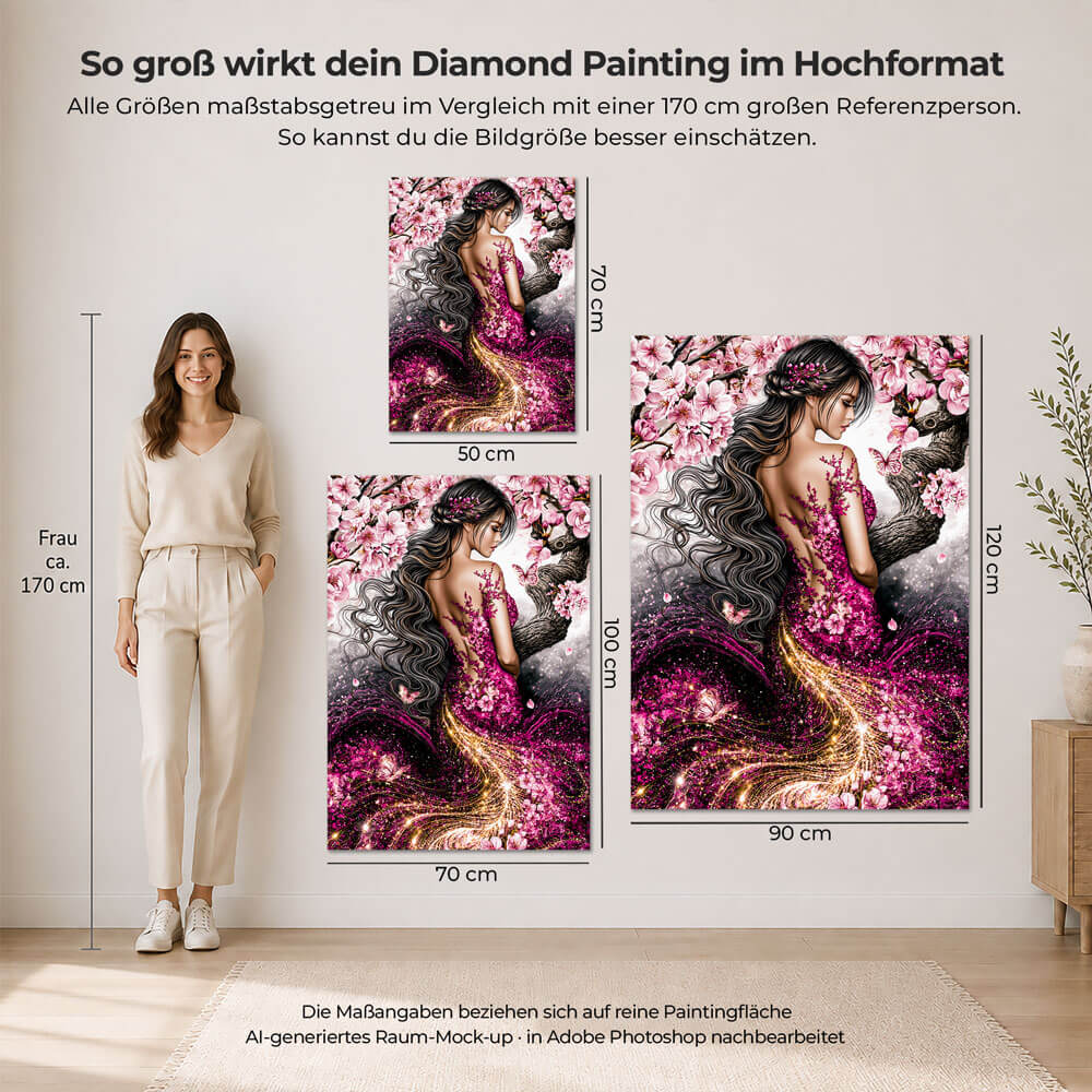 5D Diamond Painting – Im Tanz der Kirschblüten