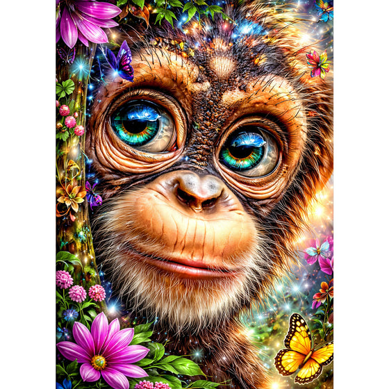 5D Diamond Painting – Jungle Sparkle, Unique-Diamond-
