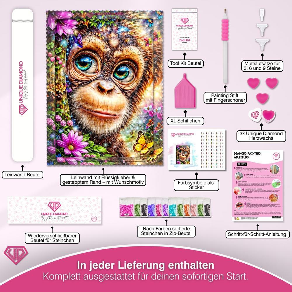 5D Diamond Painting – Jungle Sparkle