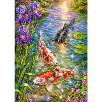 5D Diamond Painting – Juwelen des Koi-Gartens | Unique Diamond