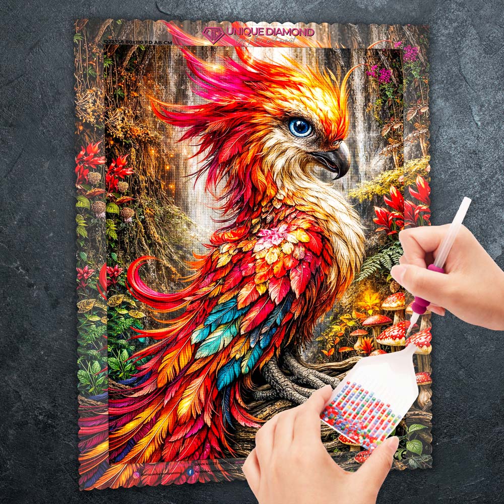 5D Diamond Painting – Kaelion Hüter des Flammenwaldes