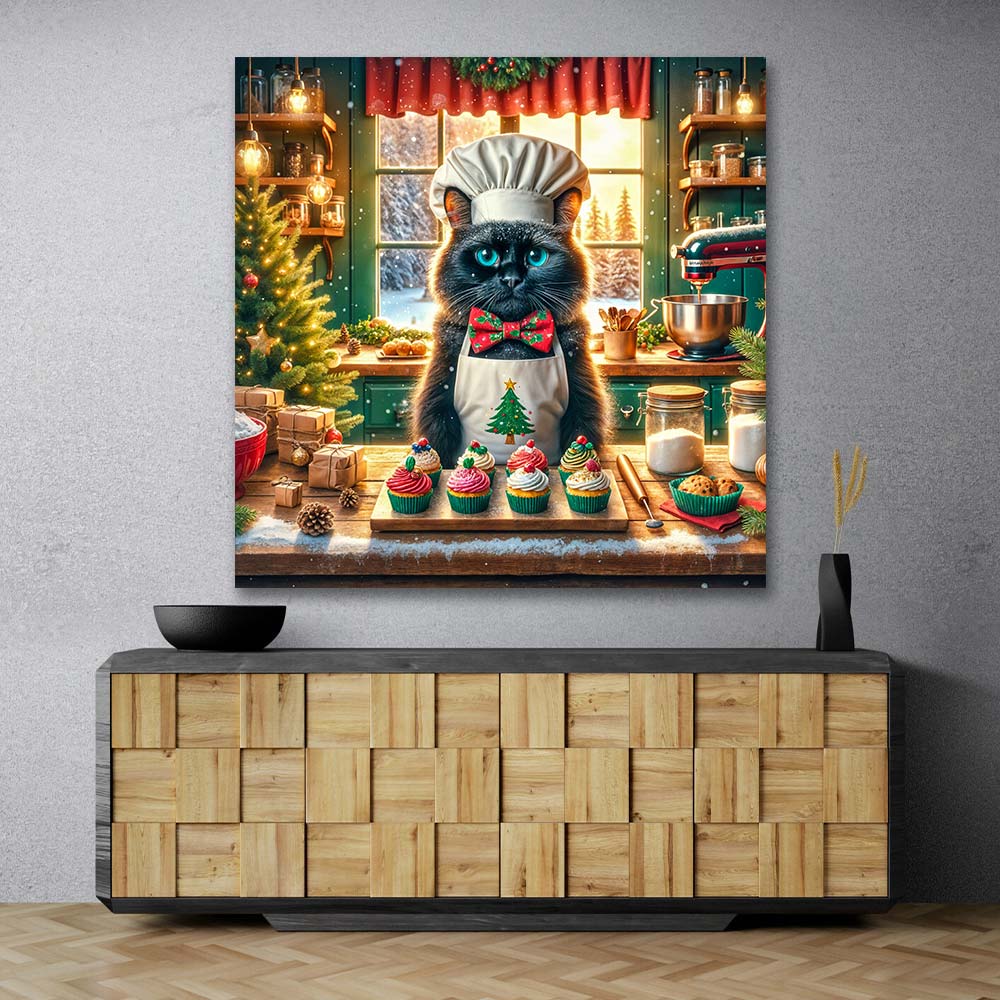 5D Diamond Painting – Kater Cookie & das Weihnachtswunder, Unique-Diamond
