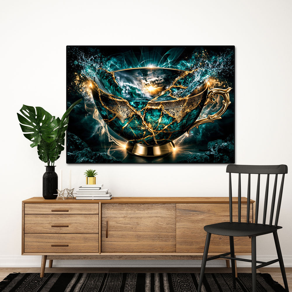 5D Diamond Painting – Kelch der Smaragdflut