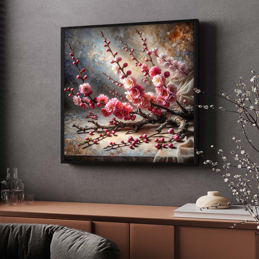 5D Diamond Painting – Kirschblüten der Stille, Unique-Diamond