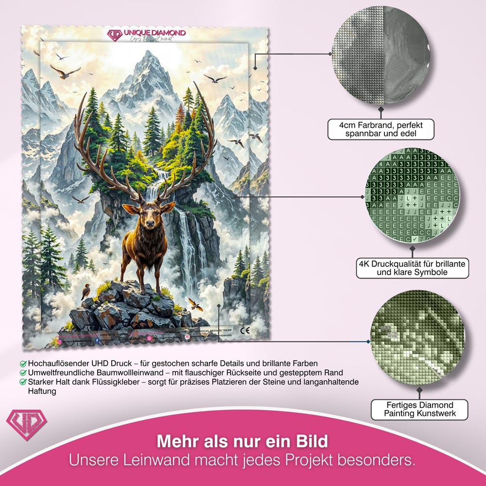 5D Diamond Painting – König der Gipfel