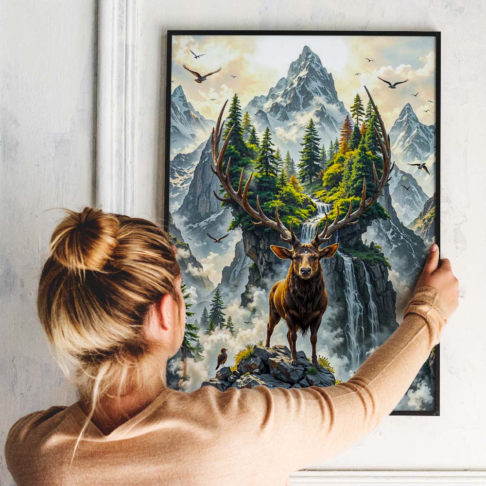 5D Diamond Painting – König der Gipfel