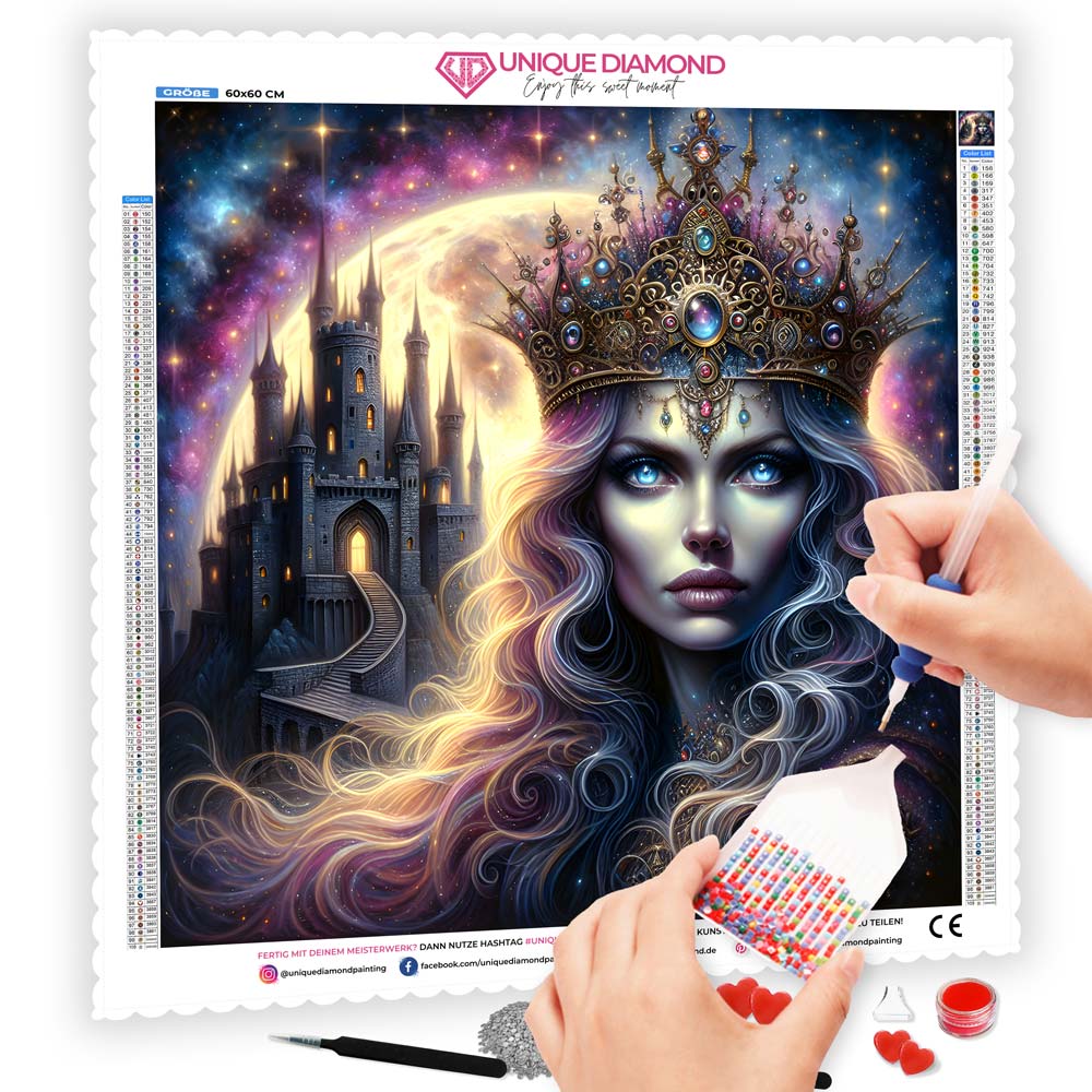 5D Diamond Painting – Königin des Sternenlichts, Unique-Diamond