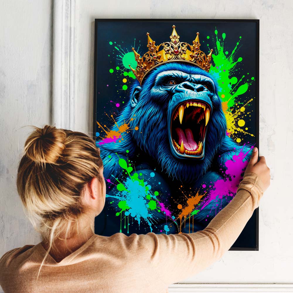 5D Diamond Painting – Königlicher Gorilla, Unique-Diamond