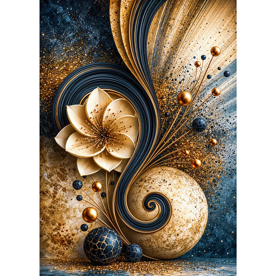 5D Diamond Painting – Kosmische Blüte der Harmonie | Unique Diamond