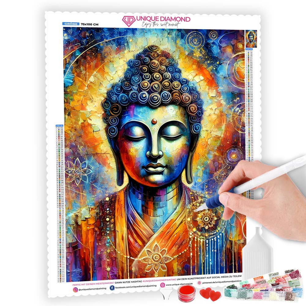 5D Diamond Painting – Kosmisches Erwachen, Unique-Diamond