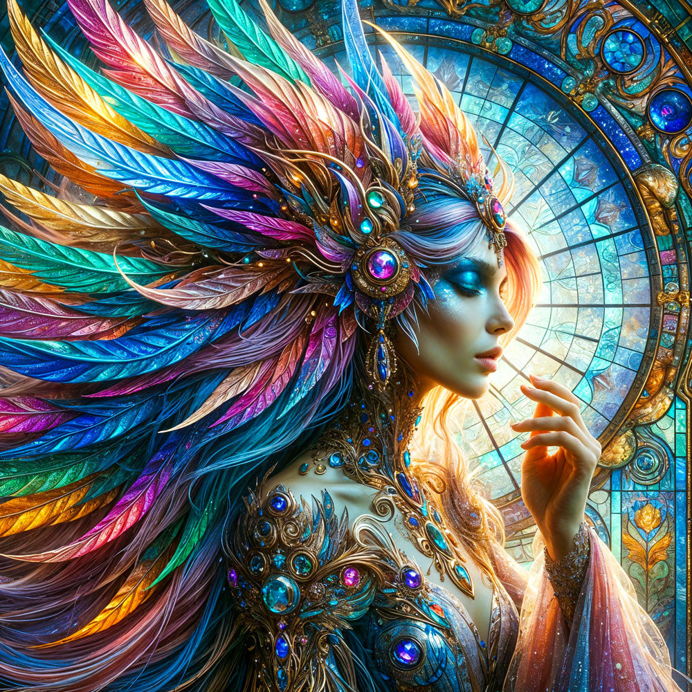 5D Diamond Painting – Krone aus Licht