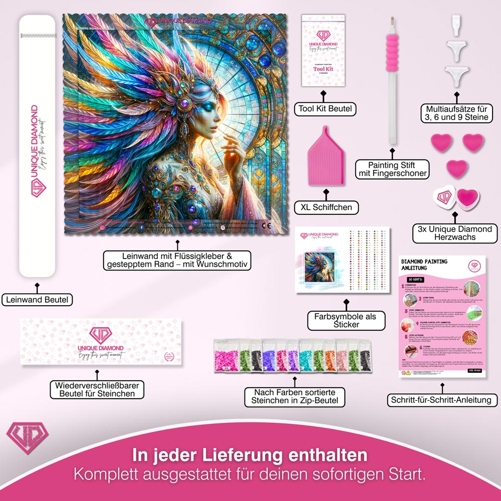 5D Diamond Painting – Krone aus Licht