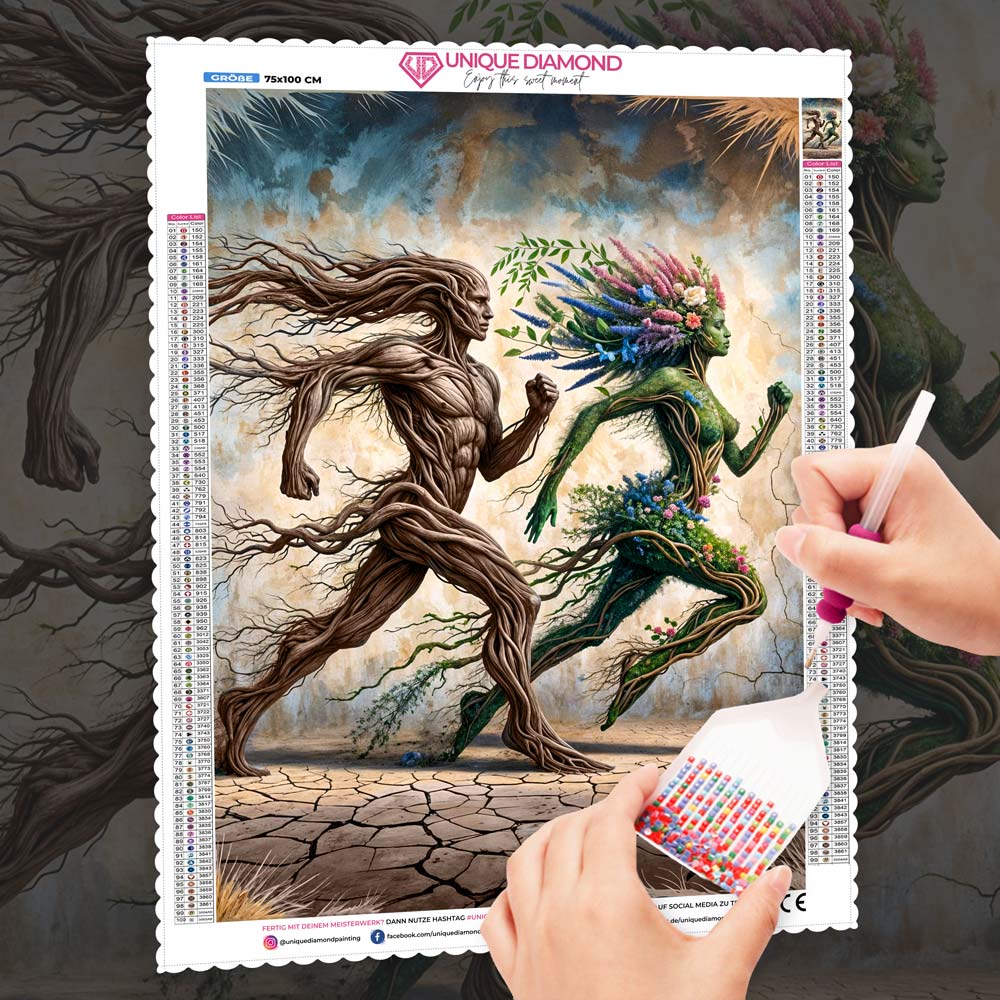 5D Diamond Painting – Lauf der Naturgeister, unique-diamond