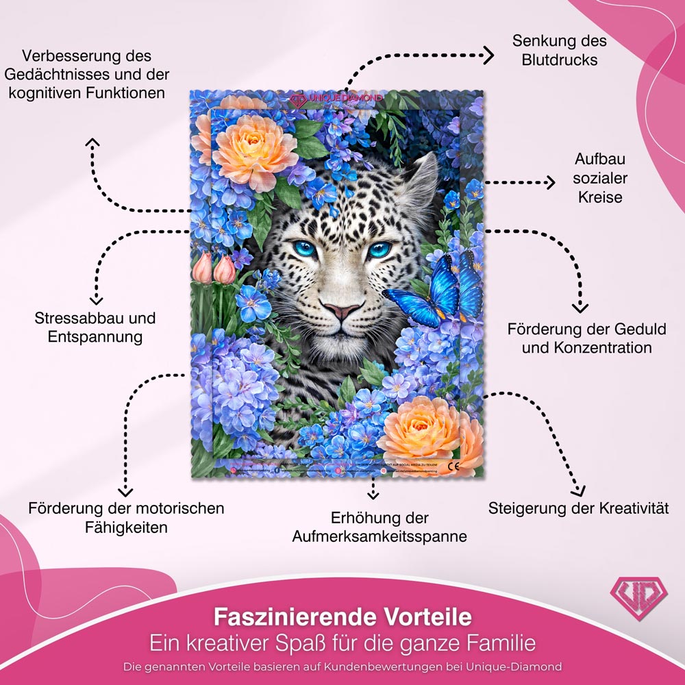 5D Diamond Painting – Leandra Eisblüte der Wildnis