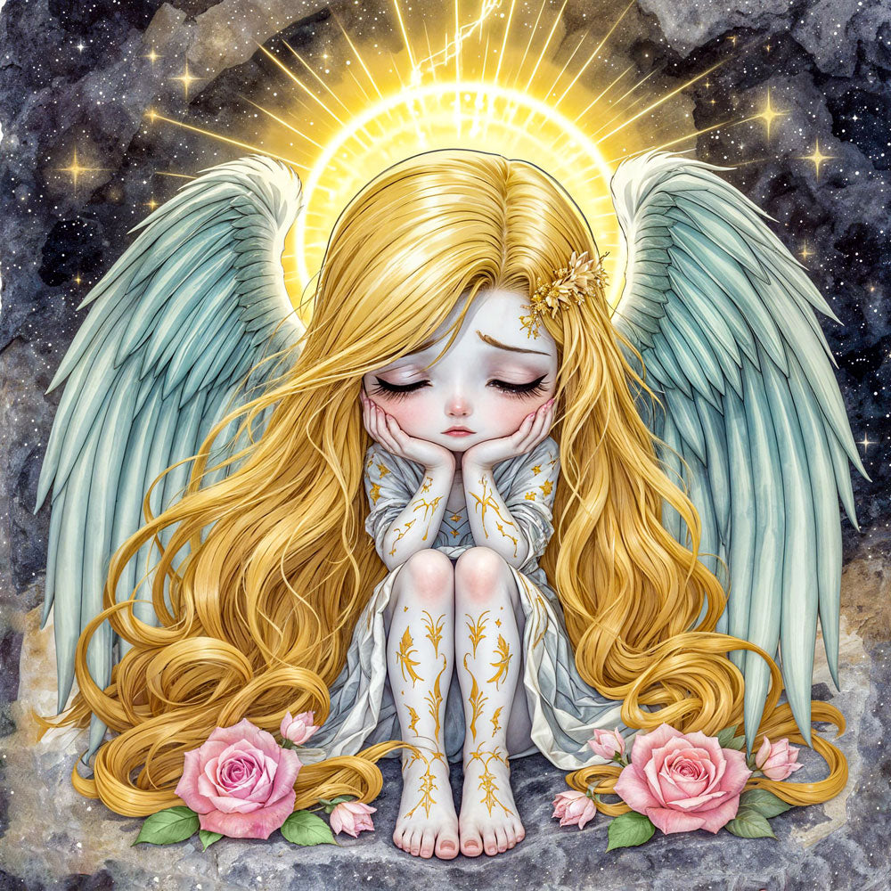 5D Diamond Painting – Liora – Die stille Himmelswächterin, Unique-Diamond