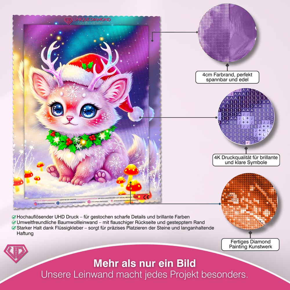 5D Diamond Painting – Liora im Weihnachtswald Unique-Diamond