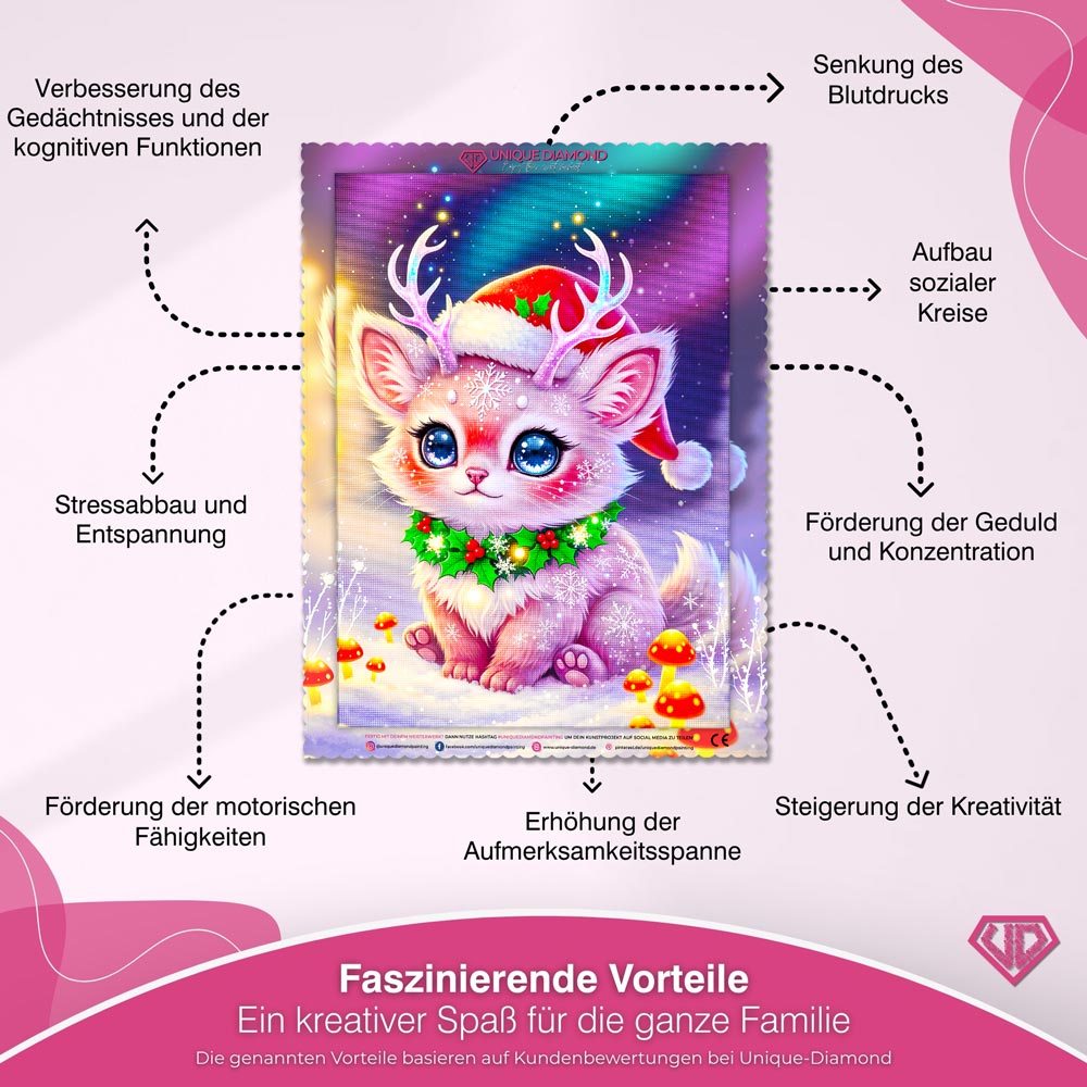 5D Diamond Painting – Liora im Weihnachtswald Unique-Diamond