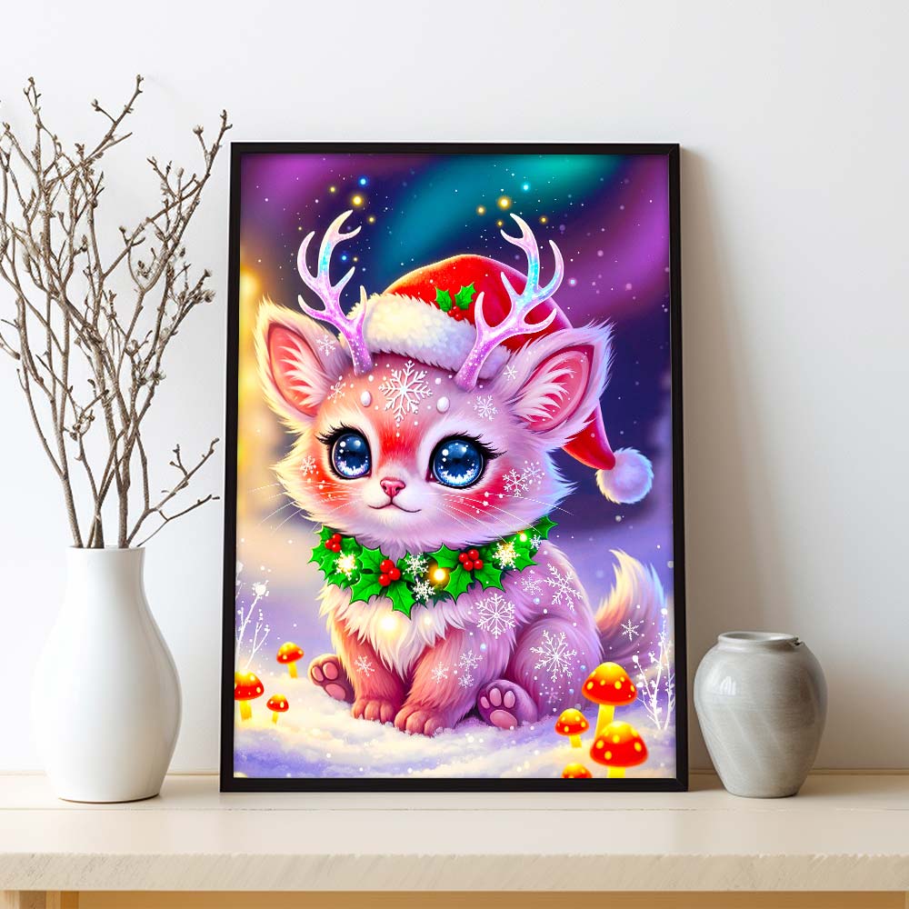 5D Diamond Painting – Liora im Weihnachtswald Unique-Diamond
