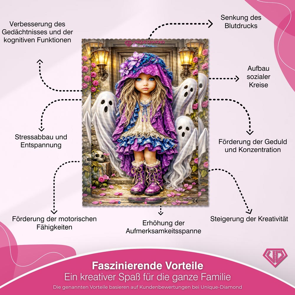 5D Diamond Painting – Little Ghost Garden