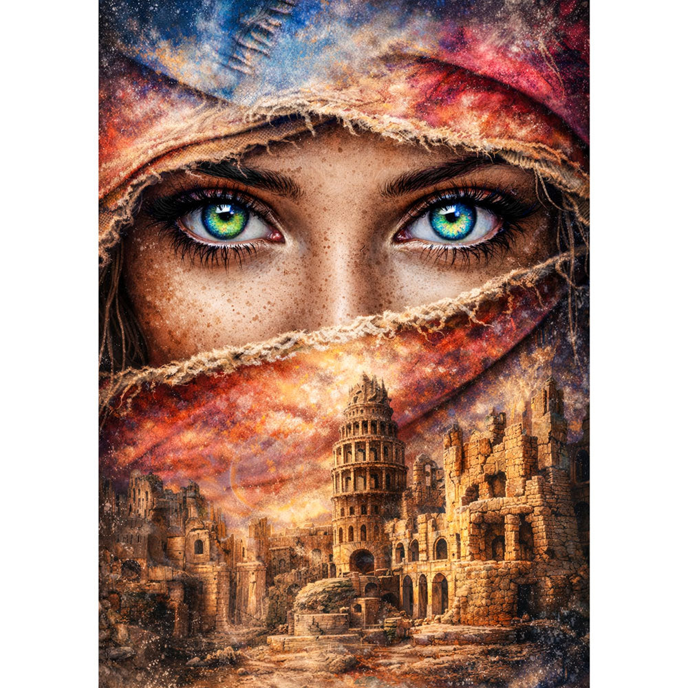 5D Diamond Painting – Lost Empire Eyes, Unique-Diamond