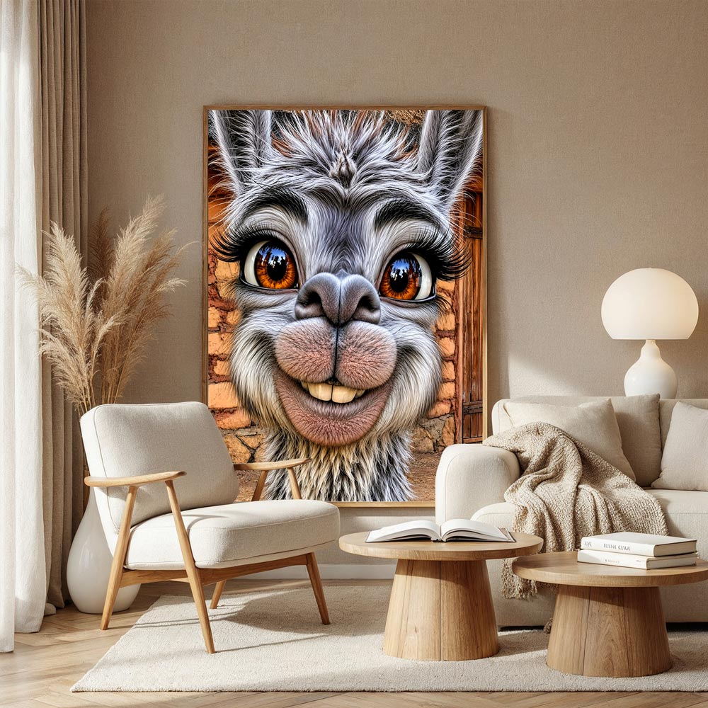 5D Diamond Painting – Lotti das freche Lama