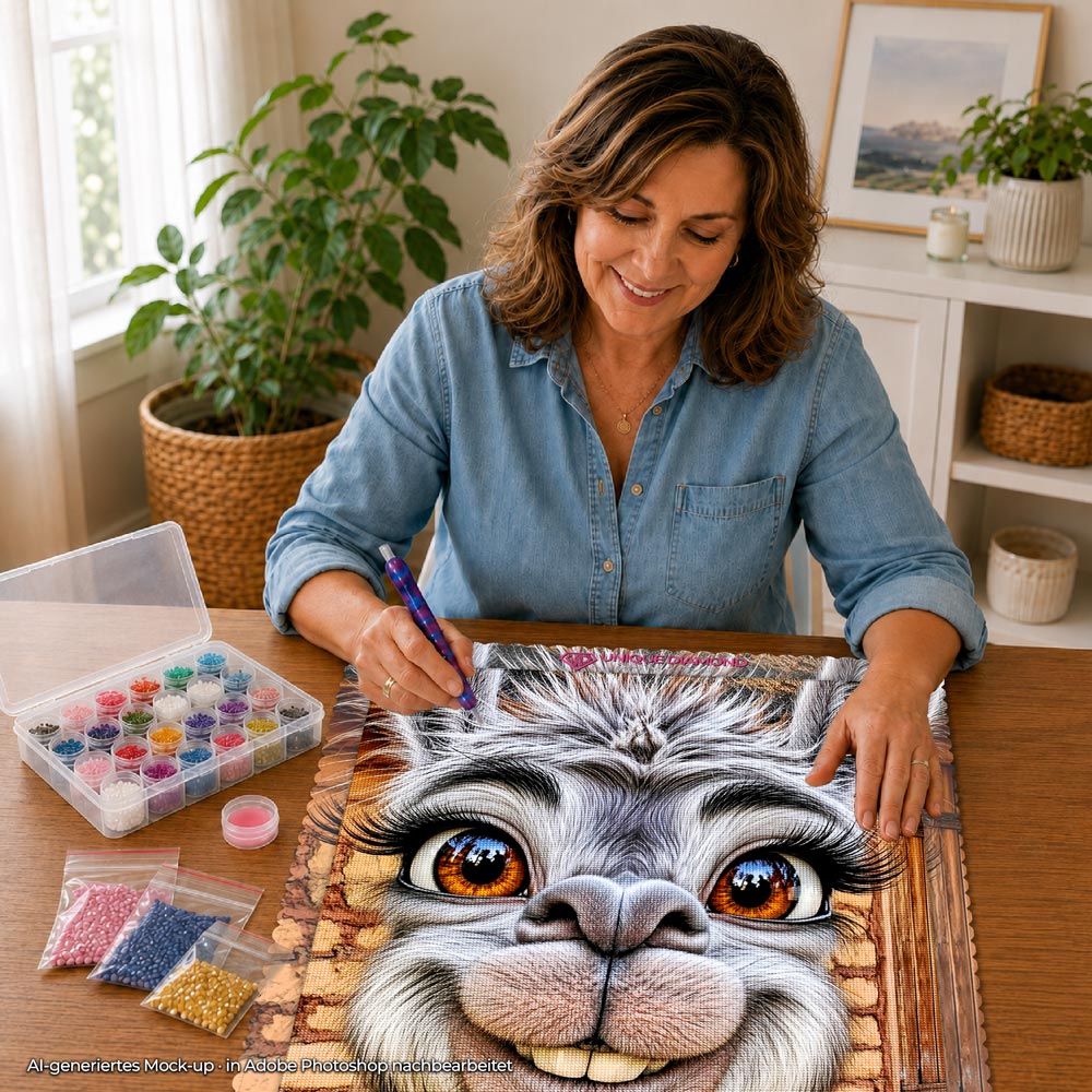 5D Diamond Painting – Lotti das freche Lama