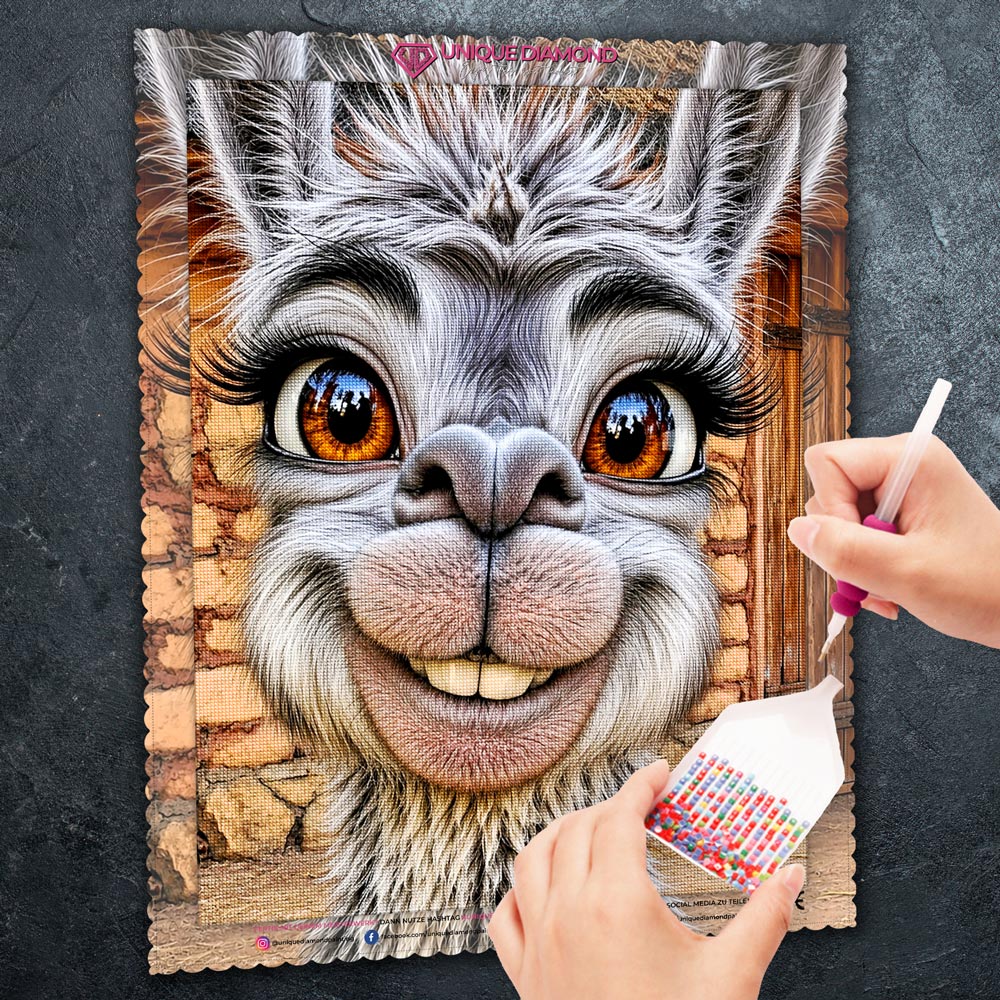 5D Diamond Painting – Lotti das freche Lama